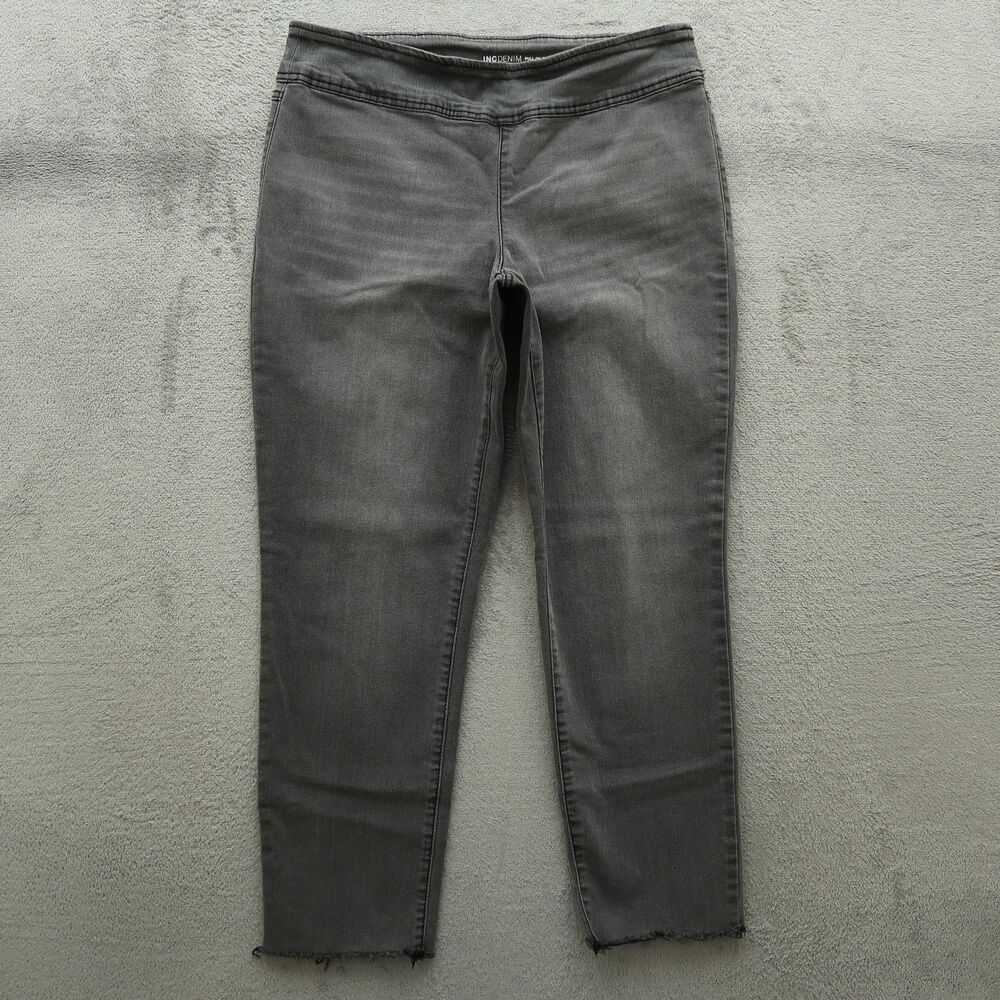 INC International Concepts Jeans Women's Size 10 Gray Mid-Rise Skinny 27" Inseam